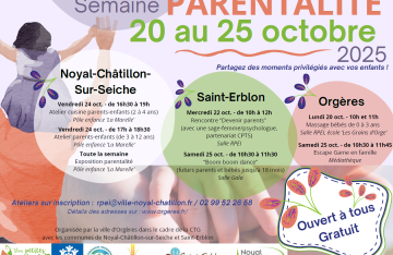 Semaine de la parentalité du 20 au 25 octobre
