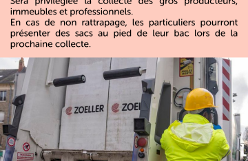 Rattrapage des collectes des ordures ménagères