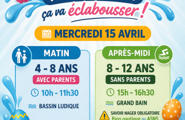 Animation de Pâques à la piscine de la Conterie