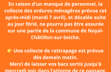 Modification de la collecte des déchets