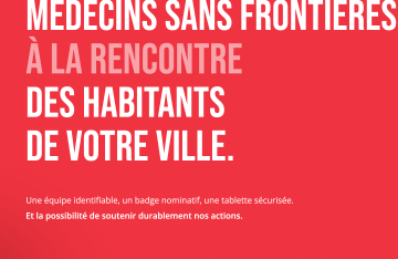 Opération de sensibilisation : Médecins sans frontières